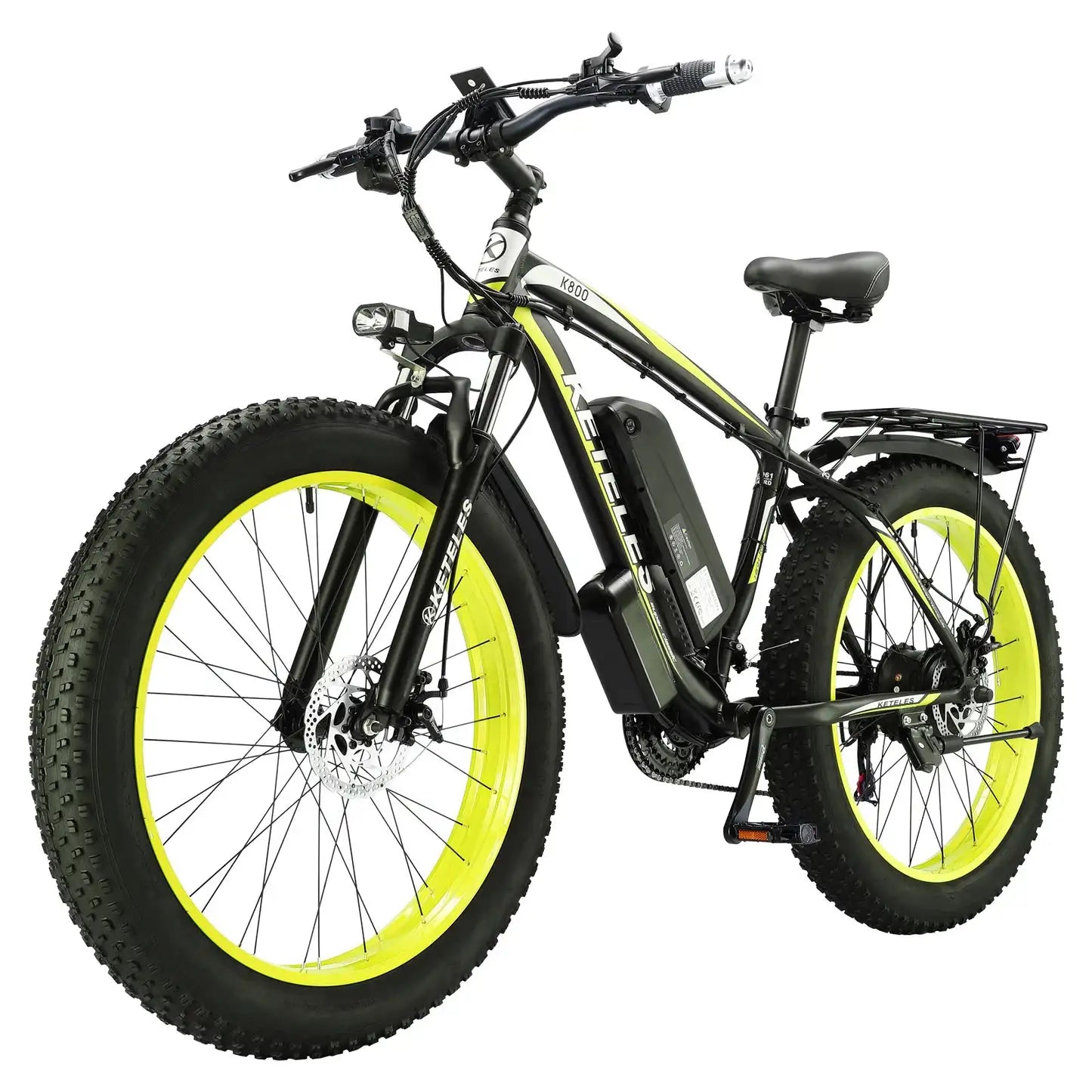 KETELES k800 dual motor electric bike 2000W adult electric mountain bike, 17.5AH/23AH battery, 21 speeds, hydraulic brakes, 26''