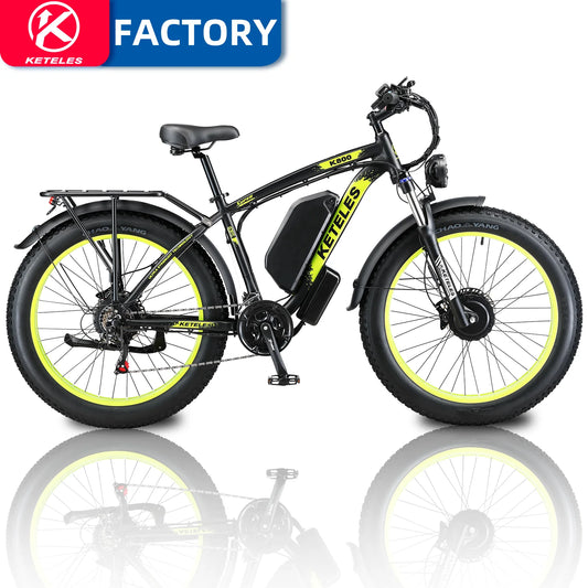 Drop Shipping EU US Warehouse KETELES 26" Inch E-Bike 2000W Motor 23AH Battery K800 Electric Bikes Fat Tire Electric Bicycle