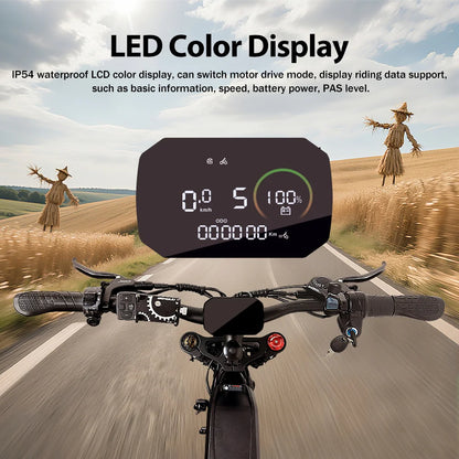 Deepower S8 Electric Bicycle 2000W+1500W Dual Motor Electric Bike 48V 60AH Removable Battery 20 Inch Fat Tire Adult Ebike