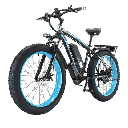 KETELES k800 dual motor electric bike 2000W adult electric mountain bike, 17.5AH/23AH battery, 21 speeds, hydraulic brakes, 26''