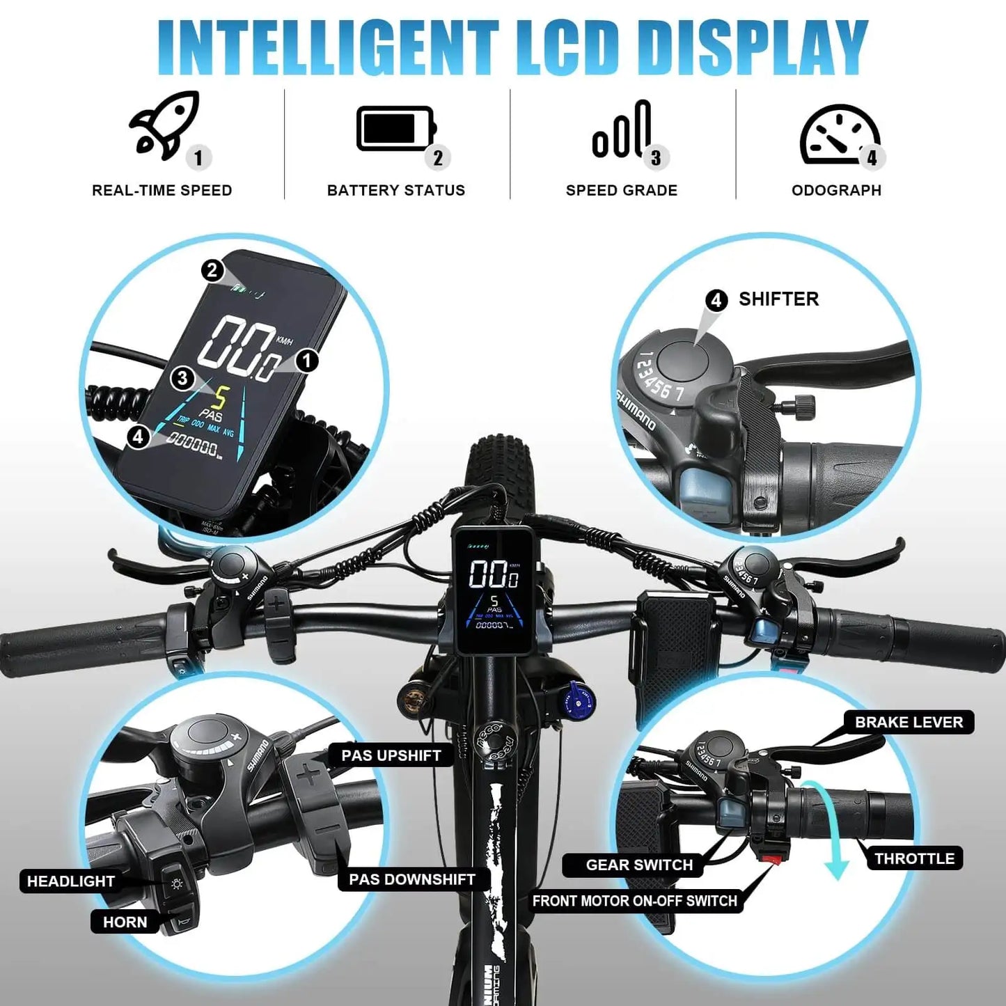 KETELES k800 dual motor electric bike 2000W adult electric mountain bike, 17.5AH/23AH battery, 21 speeds, hydraulic brakes, 26''