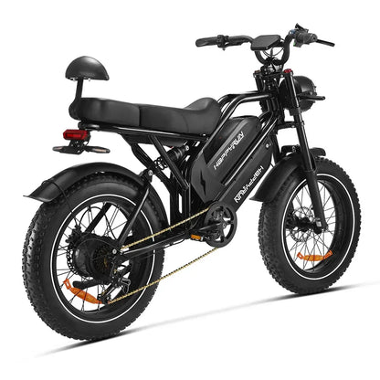 HAPPYRUN G70 20" Electric Cargo Bike with Long Range 2000W Motor Dual 20Ah+18Ah Batteries