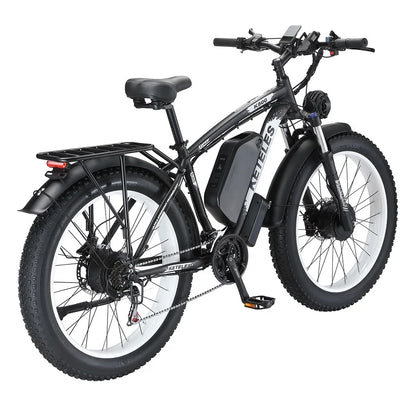 KETELES K800 AWD Electric Bicycle Two Wheel Drive E-Bike Fat Tire Dual Motor Electric Bike for Mountain and Hill