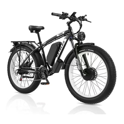 KETELES K800 AWD Electric Bicycle Two Wheel Drive E-Bike Fat Tire Dual Motor Electric Bike for Mountain and Hill